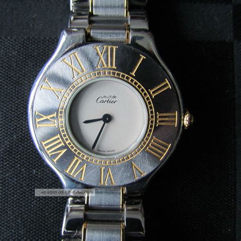 cartier damenuhr gold